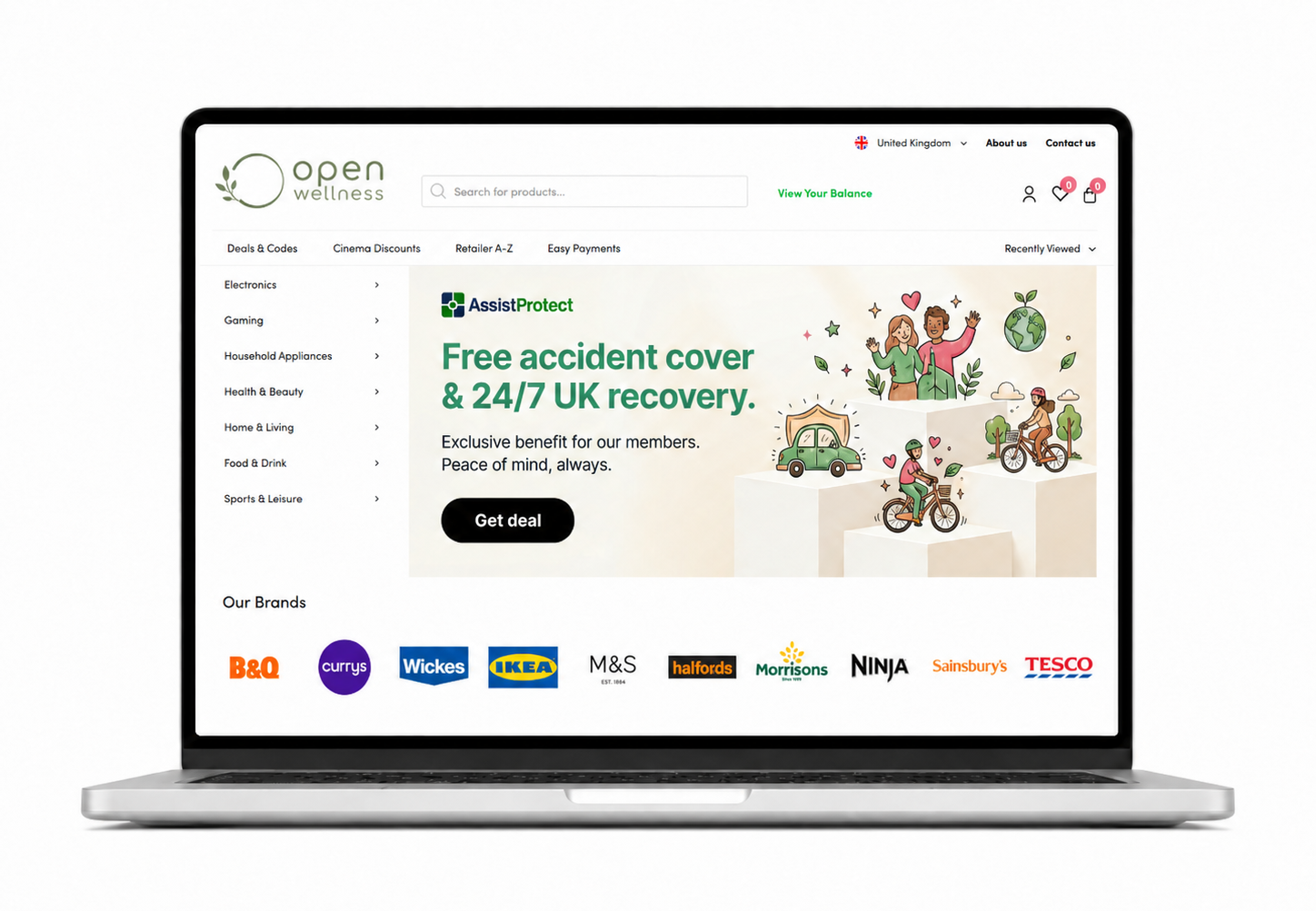 Wellbeing Discounts portal preview